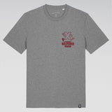 "Straight Edge Stride" Cotton T-Shirt (Grey)
