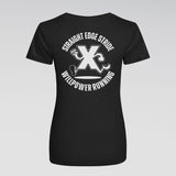 "Straight Edge Stride" Female Racing Shirt (Black)