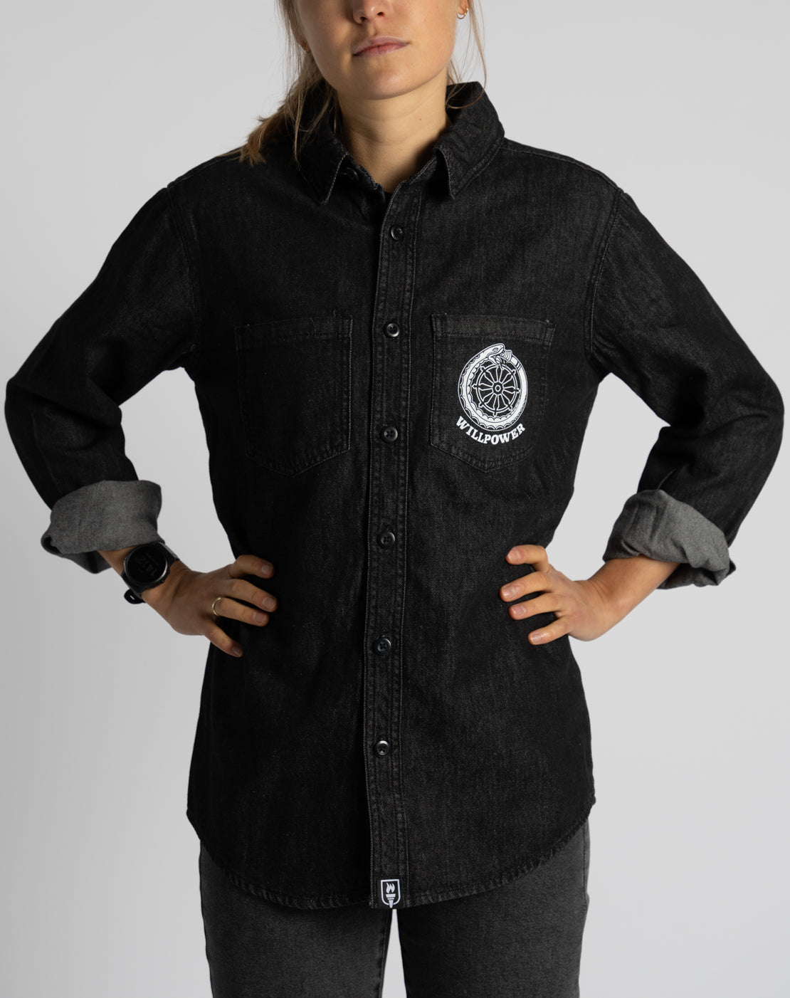 "Route of Samsara" Denim Shirt