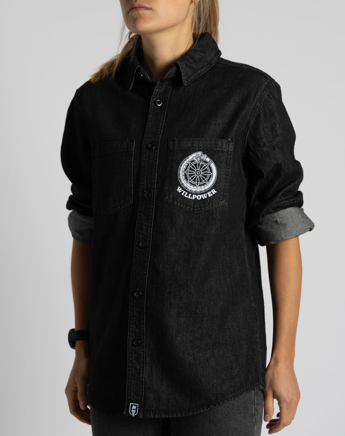 "Route of Samsara" Denim Shirt