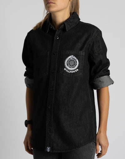 "Route of Samsara" Denim Shirt