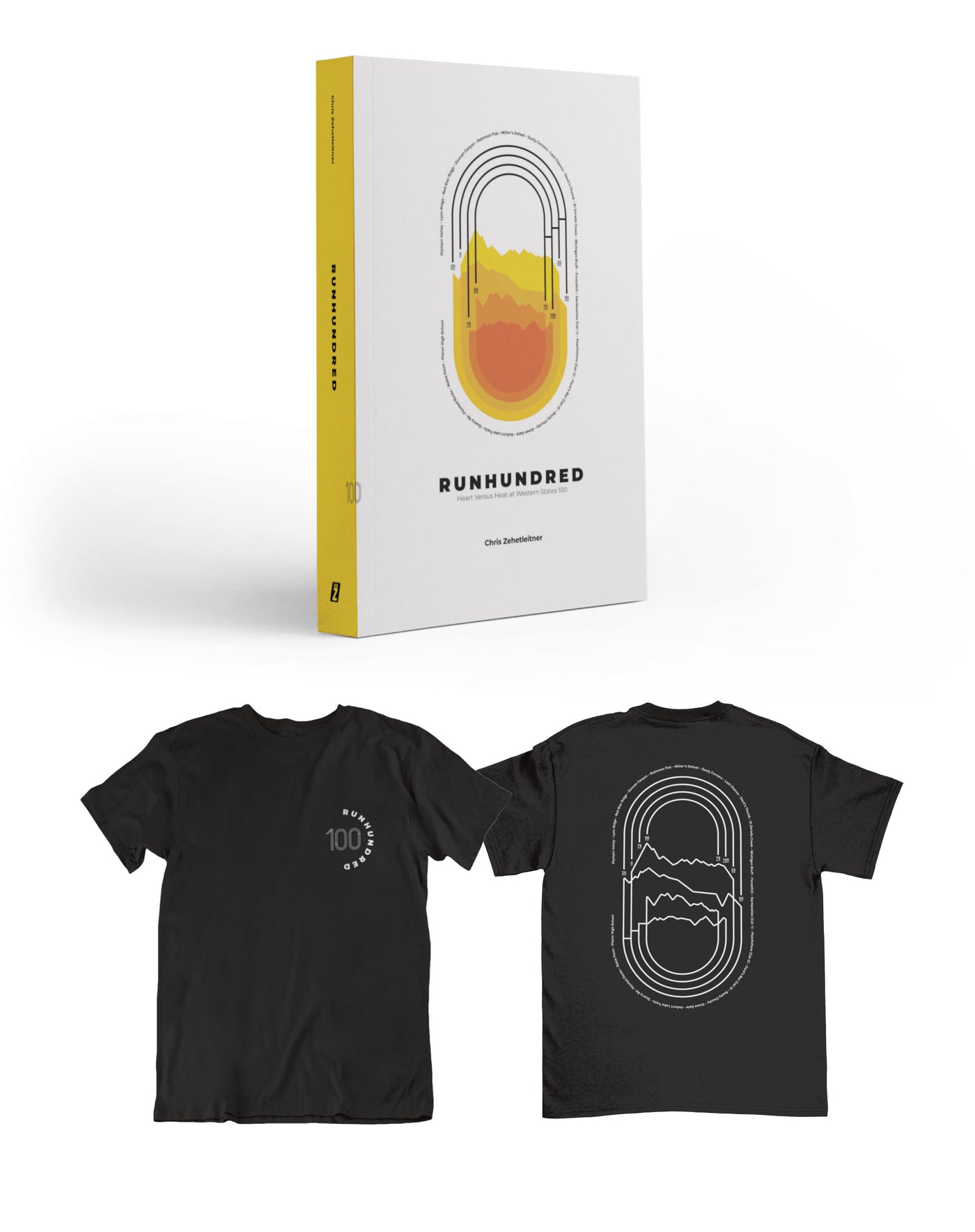 RUNHUNDRED Book + Shirt Bundle (Black)
