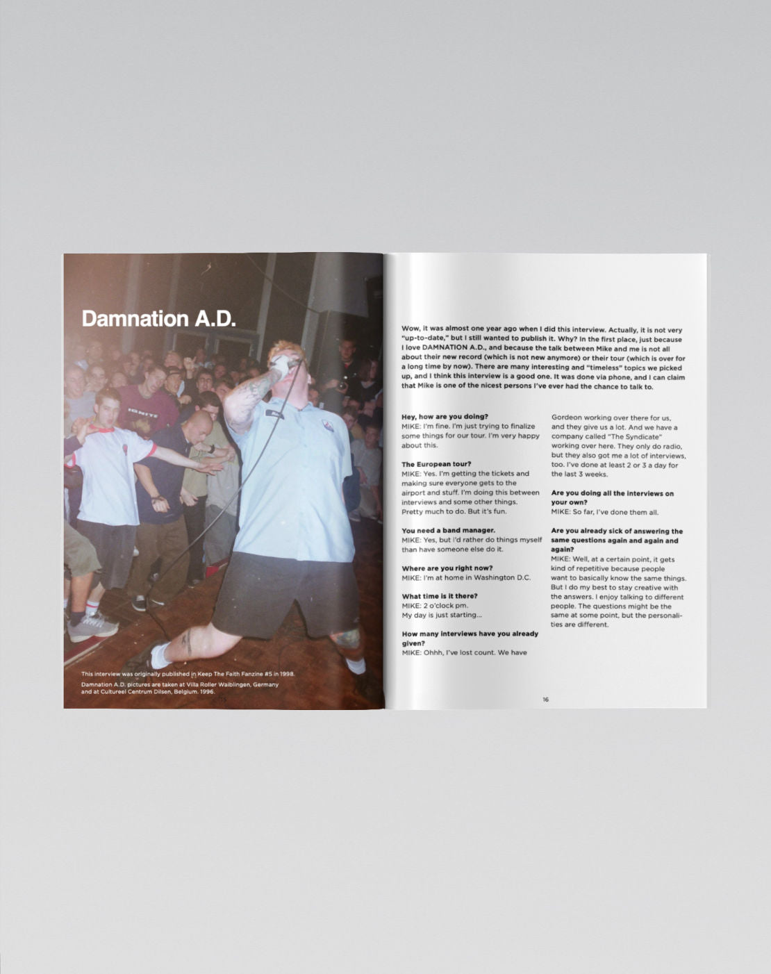 "Burning Fight" Issue One (Fanzine)
