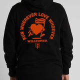 "Run Wherever Love Whoever" Zipper