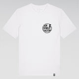 "Run Down Racism" Cotton T-Shirt (White)