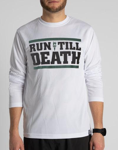 "Run Till Death" Prime Racing Longsleeve (White)