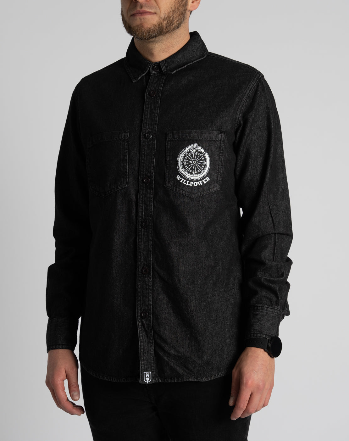 "Route of Samsara" Denim Shirt