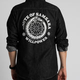 "Route of Samsara" Denim Shirt