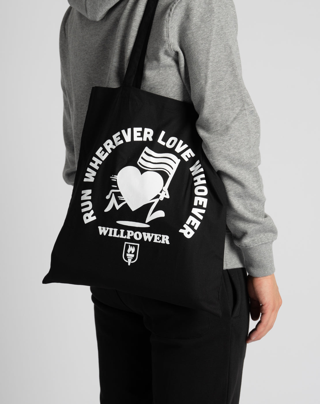 "Run Wherever Love Whoever" Tote Bag
