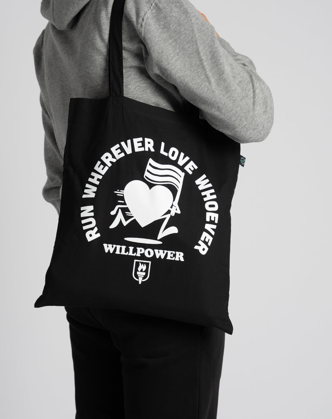 "Run Wherever Love Whoever" Tote Bag