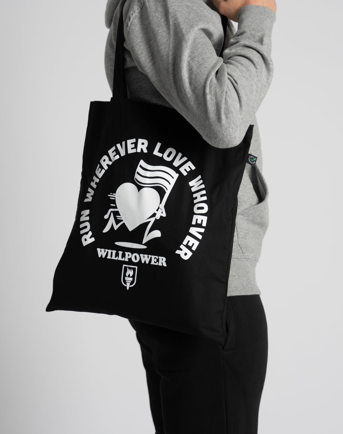 "Run Wherever Love Whoever" Tote Bag