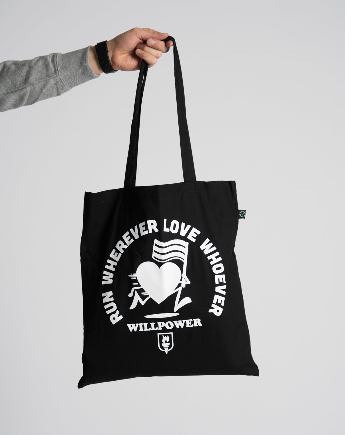 "Run Wherever Love Whoever" Tote Bag