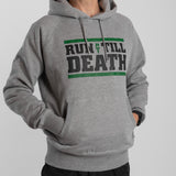 "Run till Death" Hoodie (Light Grey)