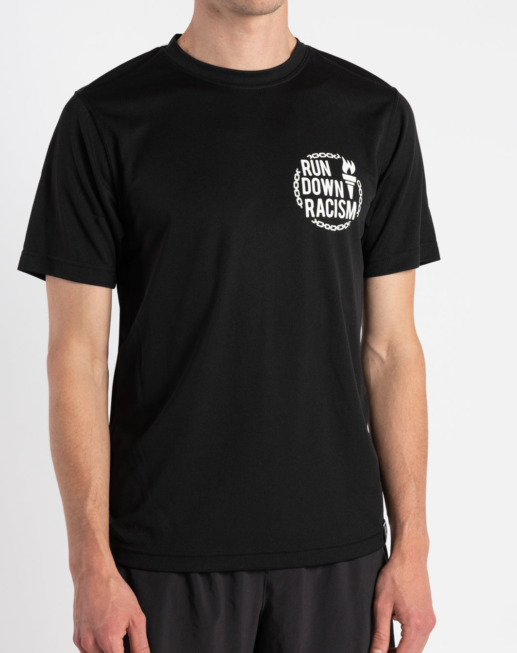 "Run Down Racism" Racing T-Shirt