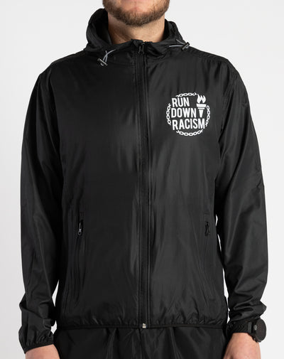 "Run Down Racism" Running Windbreaker