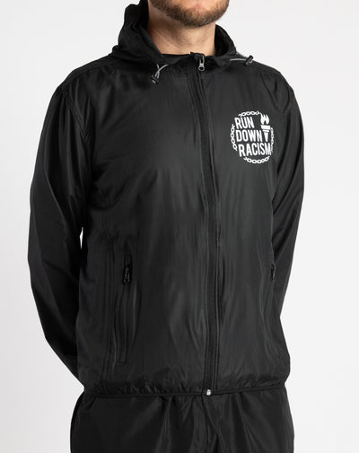 "Run Down Racism" Running Windbreaker