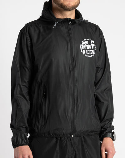 "Run Down Racism" Running Windbreaker