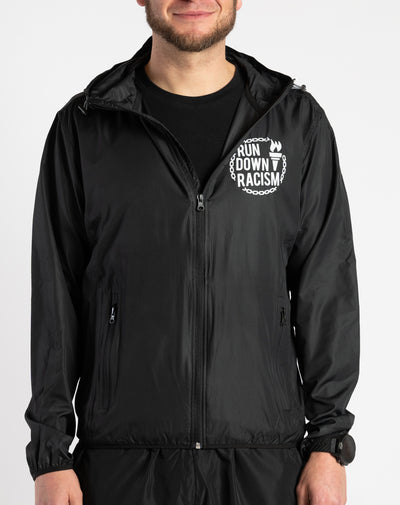 "Run Down Racism" Running Windbreaker