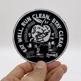 "Eat Well - Run Clean - Stay Clear" Patch