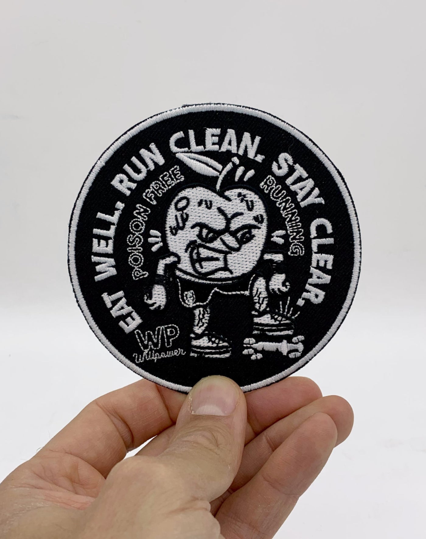 "Eat Well - Run Clean - Stay Clear" Patch