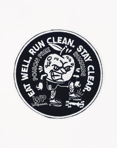 "Eat Well - Run Clean- Stay Clear" Patch