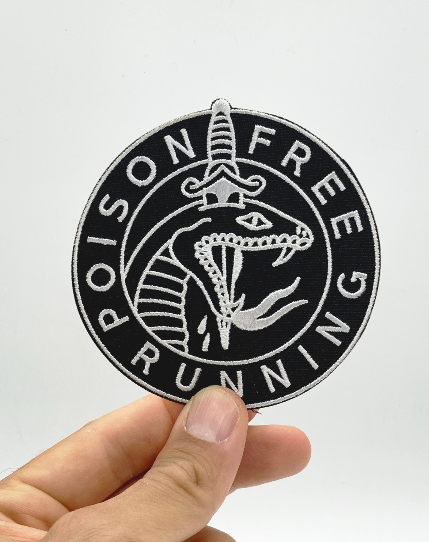 "Poison Free Running" Aufnäher