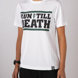 "Run Till Death" Female Racing Shirt (White)