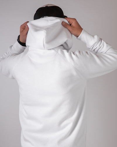 "Run till Death" Hoodie (White)