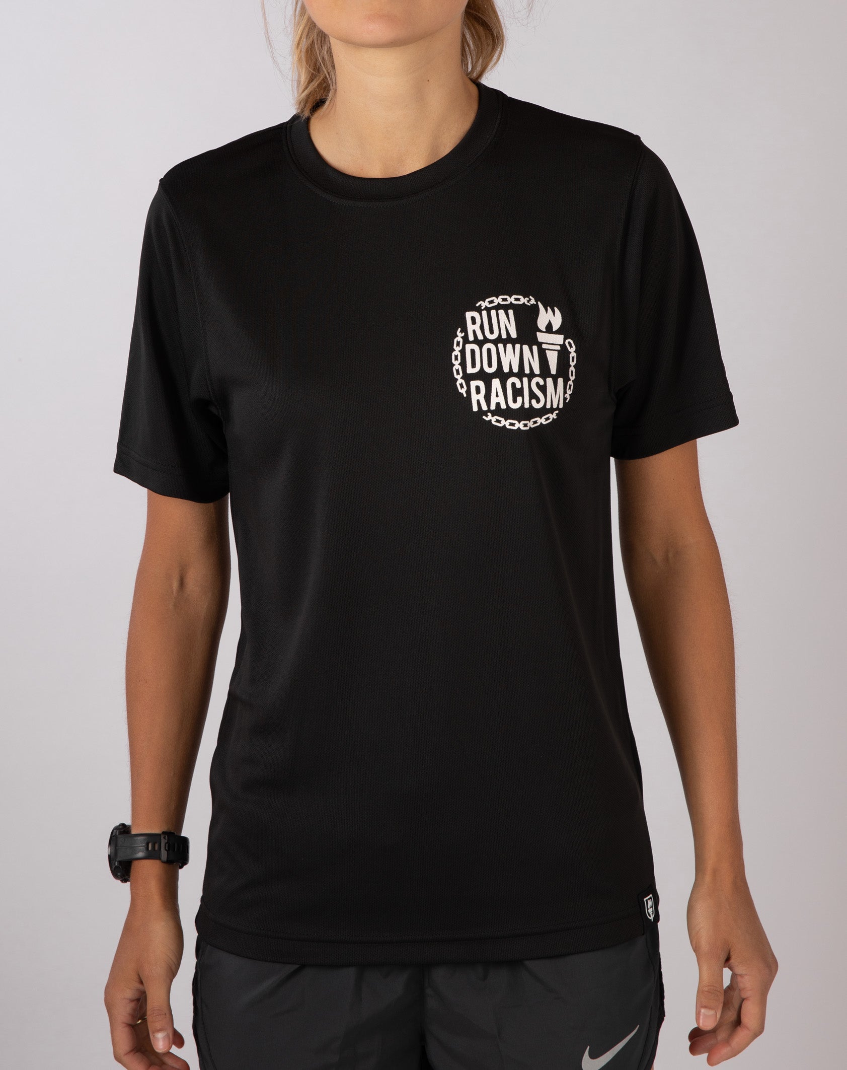 "Run Down Racism" Racing T-Shirt